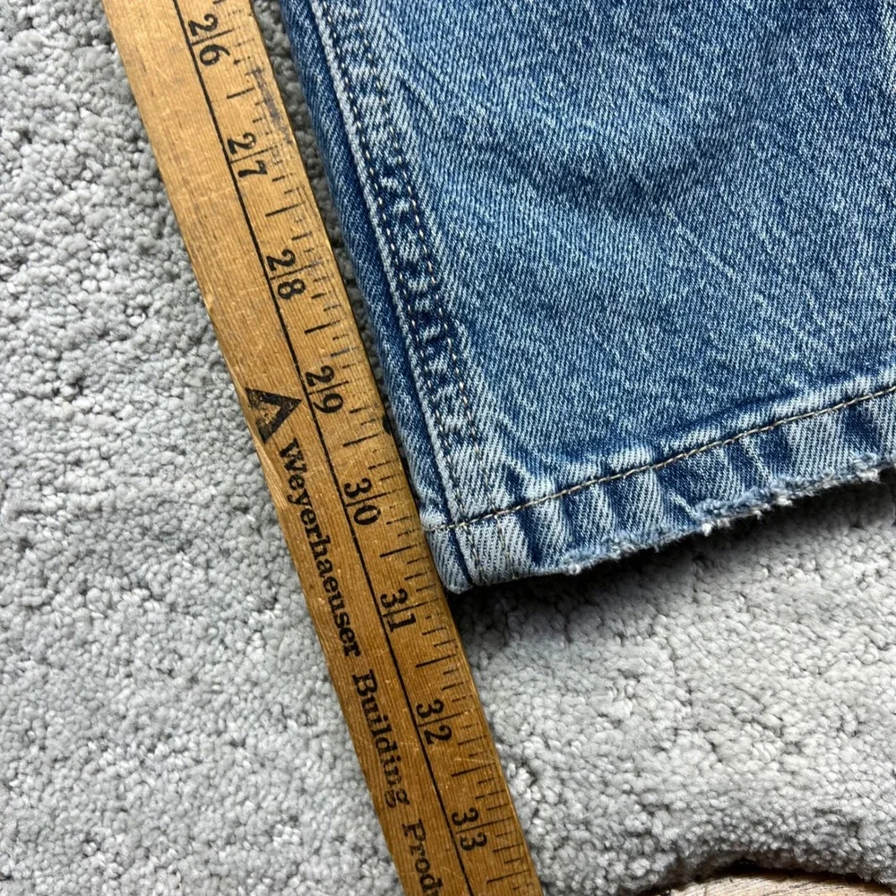 Edgely Jeans Womens Size 4 Blue Denim Stretxh High Rise Flare Seam Front